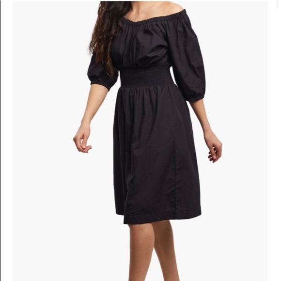 ABLE Cherie Smocked Midi Dress - Picture 1 of 8